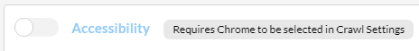 Accessibility requires Chrome
