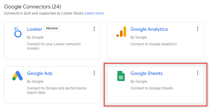Google Sheets Connector