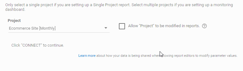 Select Multiple Projects