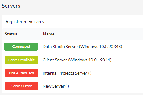 Server Status Codes