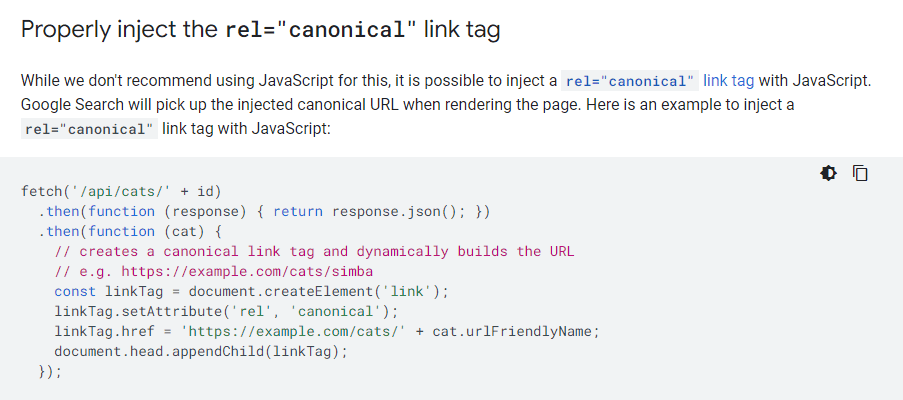 Properly Inject Canonical Tag